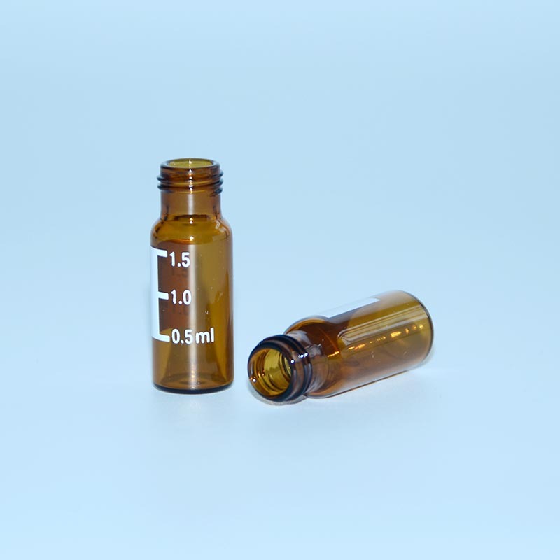 Wide Opening 2ml Graduated Glass Sample Vials Amber Vials